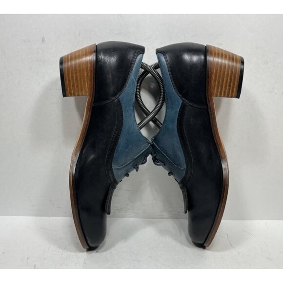 Wolverine 1000 Mile Nesbit Kiltie Leather Oxford Samantha Pleet Black Blue 10 B - Picture 5 of 8
